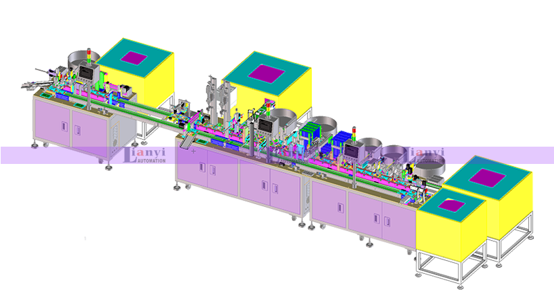 自動化組裝焊接鎖螺絲生產線
